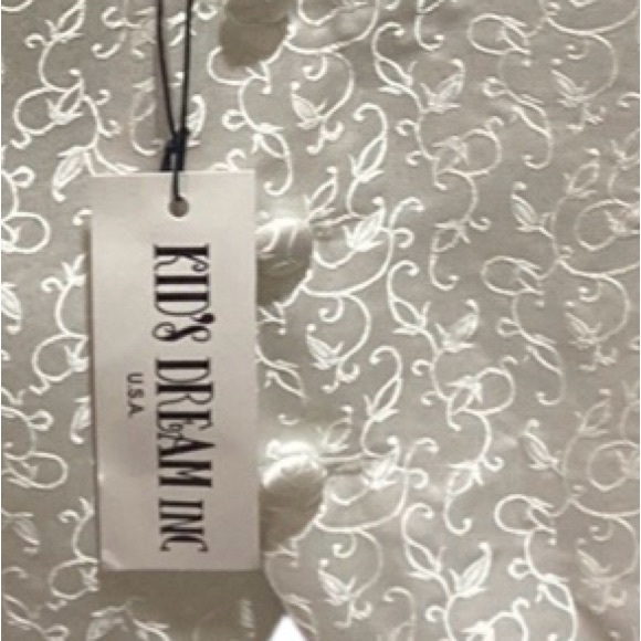 Kids Dream Ivory Flower Pattern Vest Boy’s 9-12 - Picture 2 of 2